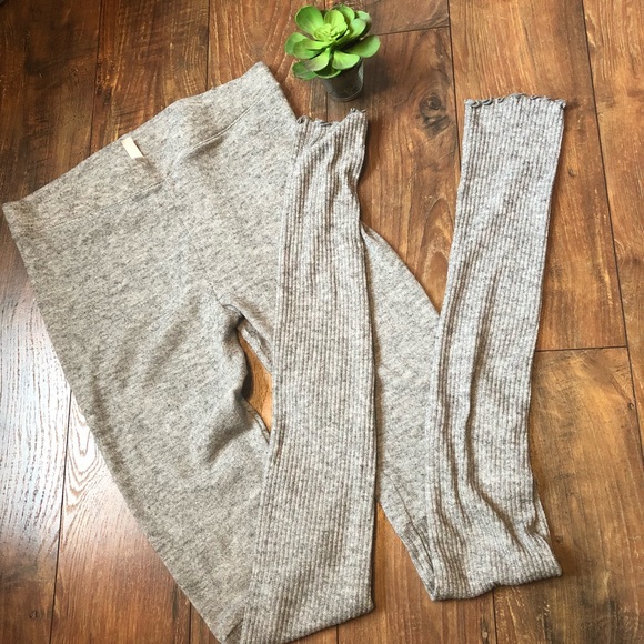 Free People Pants - Free People gray leggings size medium
